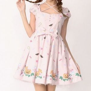 Ank Rouge Halloween Pink Dress OP (RARE)